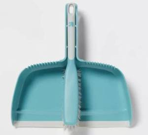 lot 37294 image: up&up Hand Broom with Dust Pan Set -  Soft Grip, Hanging Loop
