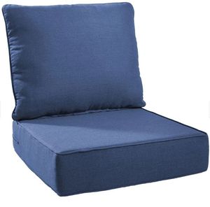 lot 40288 image: Outdoor Seat Cushion Set Blue 22x24