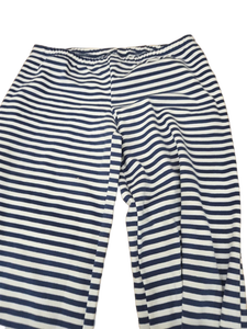 lot 41341 image: No Boundaries Navy and White Striped Leggings Size Small Bell Bottoms