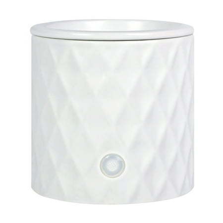 lot 33849 image: Mainstays Electric Diamond Ceramic Wax Melt Warmer 18-Watt  White