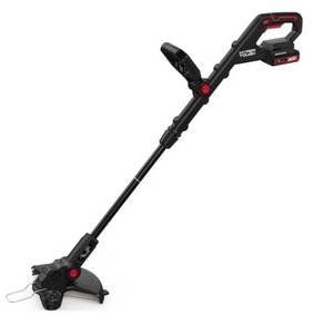 lot 37316 image: Hyper Tough 12 20V Brushless Cordless String Trimmer with 20V Max 2.0Ah Battery and Charging Cable - Retail $78