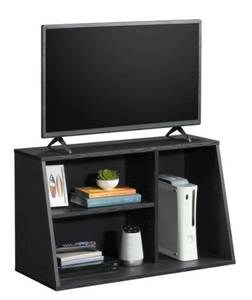 lot 37320 image: Mainstays Gamer TV Stand Console for TVs up to 32, Black Finish