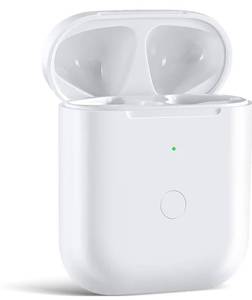 lot 41354 image: Wireless Charging Case Compatible with AirPod 2 1, Air Pod Charger Case Replacement with Bluetooth Pairing Sync Button,(CASE ONLY)