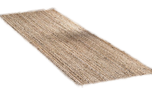 lot 41356 image: 26 X 8 Rigo Jute Hand Woven Area Rug, Natural, Solid Farmhouse Design, Natural Fiber, For Bedroom, Living Room, Dining Room, Hallway, Office, Kitchen, Entryway