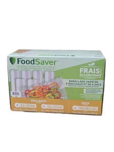 lot 41376 image: FoodSaver Vacuum Seal Variety Pack, Rolls and Bags