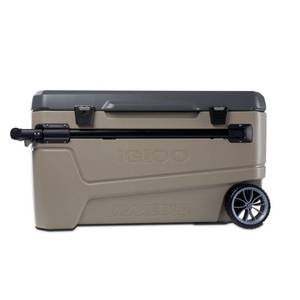lot 42024 image: Igloo Sportsman Sunset Glide 110qt Hard Sided Cooler - Beige - Retail $160