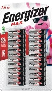lot 42058 image: Energizer MAX AA Alkaline Batteries, 48 pk.