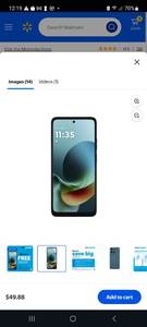 lot 37339 image: AT&T Motorola Moto G Play 2026, 64GB, PANTONE Tapestry - Prepaid Smartphone Locked to AT&T
