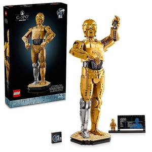 lot 37358 image: LEGO Star Wars C-3PO Buildable Droid Figure  Build and Display Model with C-3PO Minifigure Star Wars Collectible for Home or Office Decor  Nostalgic Gift Idea for Adults  Fans or Collectors, 75398 (Ages 16 1,138 Pieces) - Retail $169