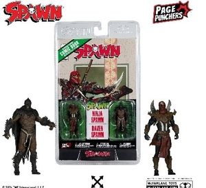 lot 40322 image: Spawn Page Punchers Ninja Spawn Action Figure Set