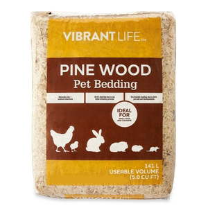 lot 40333 image: Vibrant Life Pine Wood Pet Bedding  141 L