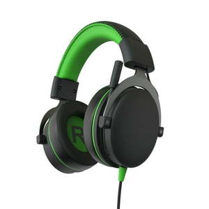 lot 41398 image: onn Wired Gaming Headset Compatible with Xbox  Black and Green