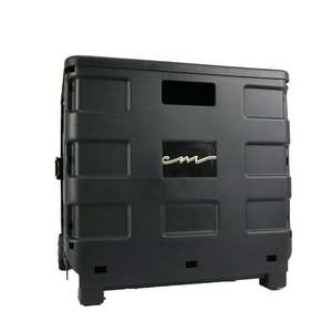 lot 41412 image: Everything Mary Collapsible Rolling Craft Cart with Lid  Black