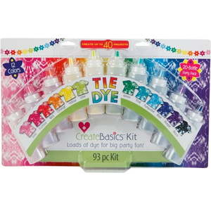 lot 41430 image: Create Basics 20 Bottle Tie Dye Party Kit  12 Bright Colors
