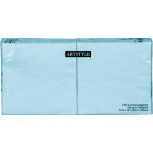 lot 42086 image: Artstyle 3-Ply Lunch Napkins, 6.5, 200 ct.- Pastel Blue