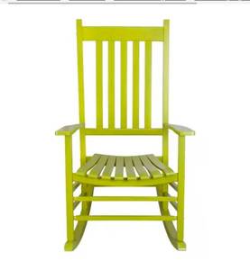 lot 42094 image: Vermont Porch Rocker oak Wood Outdoor Rocking Chair - Retail $90