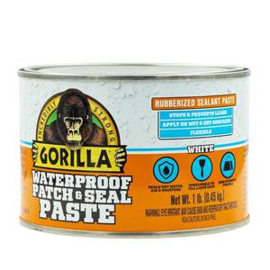 lot 42097 image: Gorilla Waterproof Patch and Seal Paste White Sealant 1 Pound Can