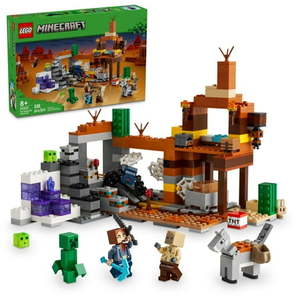 lot 42101 image: LEGO Minecraft The Badlands Mineshaft Video Game Toy  Mining Exploration Set with Minecraft Minifigures  Birthday Gift for Boys and Girls  Action Packed Minecraft Toy for Kids Ages 8 and Up  21263 - Retail $80