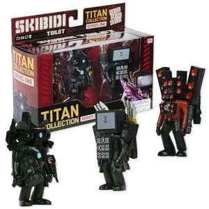 lot 42124 image: Skibidi Toilet Titan 3-pack All-New Collectibles  Officially Licensed Skibidi Toilet Action Figures