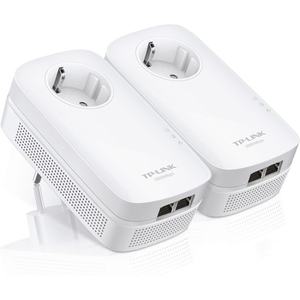 lot 42128 image: TP-Link Powerline Adapter AV2000 Mbps - Gigabit Port  Ethernet Over Power  Plug&Play  Power Saving  MU-MIMO  Noise Filtering(TL-PA9020P KIT)