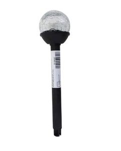 lot 42137 image: Solar LED Garden Path Light with Crackle Glass Globe