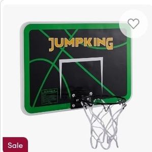 lot 42138 image: JumpKing Basketball Hoop Breakaway Metal Ring with Goose Neck Pole (fit Multiple Models)
