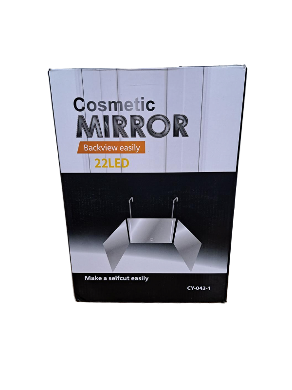 lot 4794 image: LED Cosmetic Mirror with Back View Feature Make Self Cut Easily (See Details)