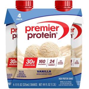 lot 37364 image: Premier Protein 30g. High Protein Shake, Vanilla (24 Pack of 11 fl. oz.) Exp.12312026 - Retail $71
