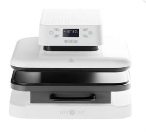 lot 37387 image: HTVRONT Automatic Heat Press Machine, Professional for Heat Transfer Projects, Smart T-Shirt Press Machine with Auto Release-White - Retail $249