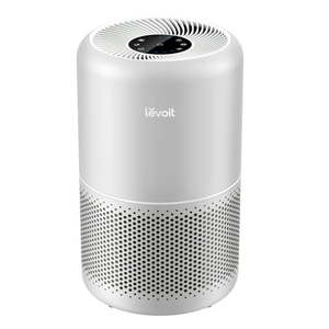 lot 40369 image: Levoit Core 300-RAC-P 1073 Sq Ft 3-Stage Filtration Living Room and Bedroom Air Purifier  Gray