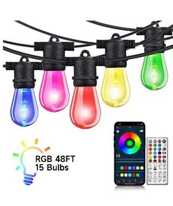 lot 40370 image: Westinghouse 48 Color Change LED String Light Set with Remote Control