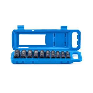 lot 41472 image: HART 9 Piece 38-inch CR-MO Impact Rated Socket Set  Metric Sockets MISSING ONE