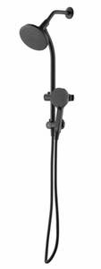 lot 41480 image: Better Homes & Gardens Deluxe Shower Combo with Magnetic Slide Bar Kit in Matte Black