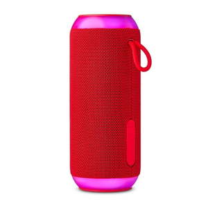 lot 41482 image: onn Large Rugged Speaker with Bluetooth Wireless Technology and LED Lighting  Red WORKS, TESTED FUNCTIONALITY, SEE PICTURES