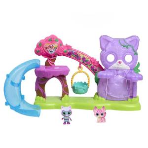 lot 41491 image: Disney Jr. Superkitties Su-Purr Wild Playset With Slide And Swing, 5-Pieces, Kids Ages 3 And Up MISSING SLIDE
