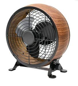 lot 41547 image: Better Homes & Gardens 5 Retro Small Fan with 3 Speed Settings, USB-C Plug (DOESNT WORK)