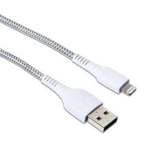 lot 41548 image: onn. Lightning to USB Cable  Chevron White  6 UNABLE TO TEST