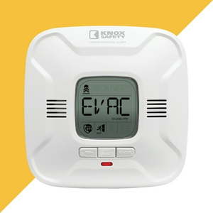 lot 42185 image: Knox Safety Battery Operated Carbon Monoxide Detector  Voice Alert & Display  10-Year Lithium Power