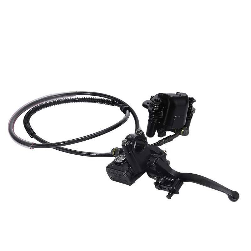 lot 12190 image: Hoypeyfiy Rear Hand Hydraulic Disc Brake Master Cylinder Caliper Assembly with Brake Pads for Chinese ATV Quad Replacement for TaoTao Buyang Coolsport Kazuma Sunl 50cc 70cc 90cc 110cc 125cc ATVs