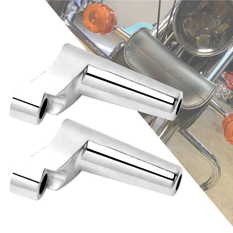 lot 12127 image: HDBUBALUS Motorcycle Front Turn Signal Mounts Relocation Kit Fit for Harley XL Sportster 883 1200 1988-up Dyna FXR 1991-2005 (Chrome)