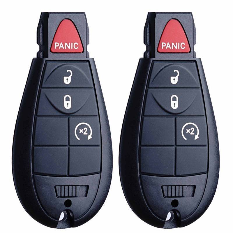 lot 18428 image: MechanMagic Key Fob FOBIK Replacement Compatible for Dodge Ram 1500 2500 3500 Truck 2009-2012 Journey Challenger Grand Caravan Jeep Grand Cherokee Commander Keyless Entry Remote Start Control