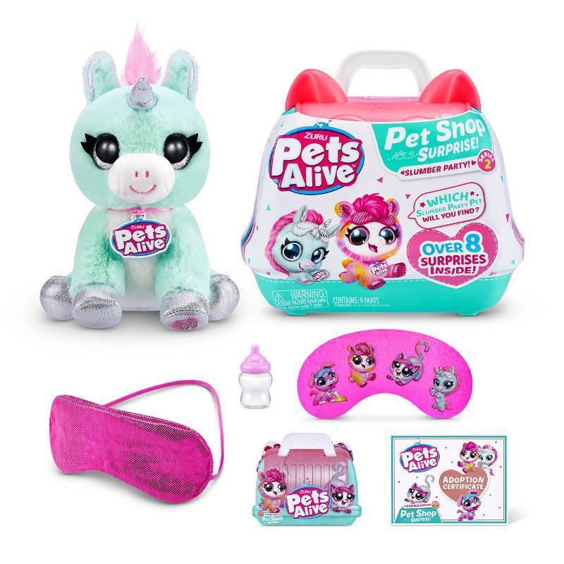 lot 20365 image: Pets Alive Pet Shop Surprise Unicorn Toys by ZURU - Interactive with Electronic Speak & Repeat Animal Playset Unicorn Gifts for Girls and Kids (Series 2)