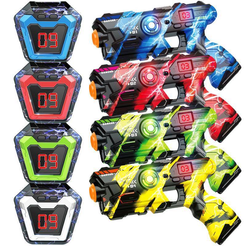 lot 20415 image: BAIAI Laser Tag Guns Set of 4 with Digital LED Vests Score Display,Cool Outdoor Toys for Kids Ages 8 9 10 11 12 Boys Girls Children Teens Adults Birthday Gifts Toys Christmas