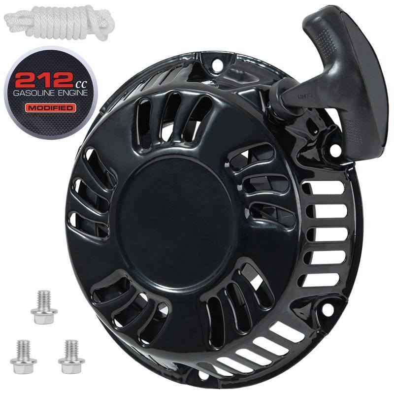 lot 19923 image: Original Predator 212 Pull Start Assembly with Sticker for Predator 212cc 196cc 224cc 5.5hp 6.5hp 7hp Engine Recoil Starter for Coleman CT200U BT200X Baja MB200 Mini Bike Go-Kart Pull Cord Replacement