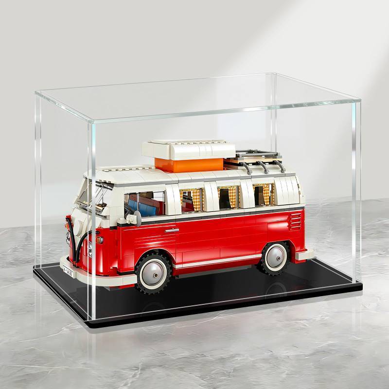 lot 14140 image: LANSCOERY Clear Acrylic Display Case Countertop Box Cube Organizer Stand Dustproof Protection Showcase for Action FiguresToysCollectibles (8x12x8 Inch,20x30.5x20 cm)