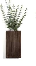 lot 14150 image: Wooden Wall Planter Box Home Decor with Installation Instructions
