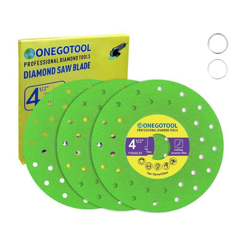 lot 12250 image: ONEGOTOOL 4-12 inch Tile Cutter Diamond Saw Blade for Angle Grinder Porcelain Ceramic Glass Marble Cutting Tools Grinding disc (3pcs)