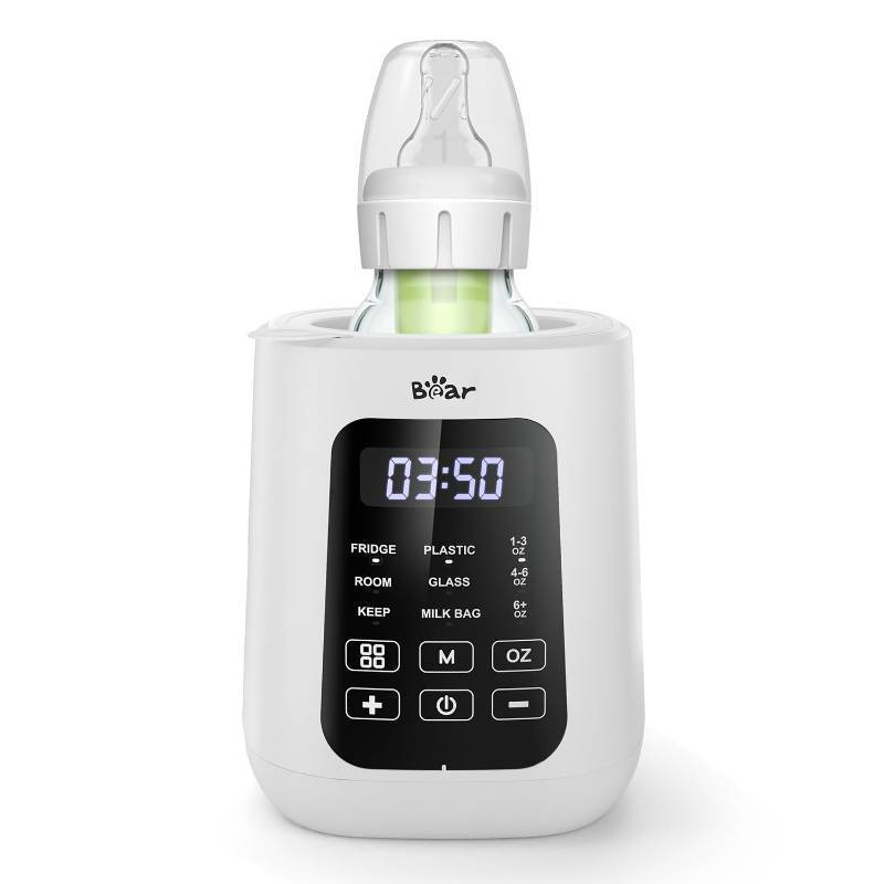 lot 4266 image: Bear Baby Bottle Warmer, Milk Warmer Breastmilk Bag Formula Fast Warming for New Born Baby Bottles, with Time Temp Control Automatic Shut Off at Home Use