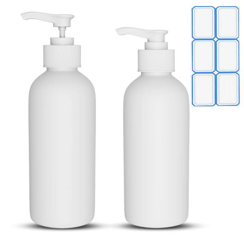 lot 12105 image: DTDNZKN 2 Pack 10 Oz (300ml) Pump Bottles Dispenser for Massage Oil, Liquid Soap with Labels