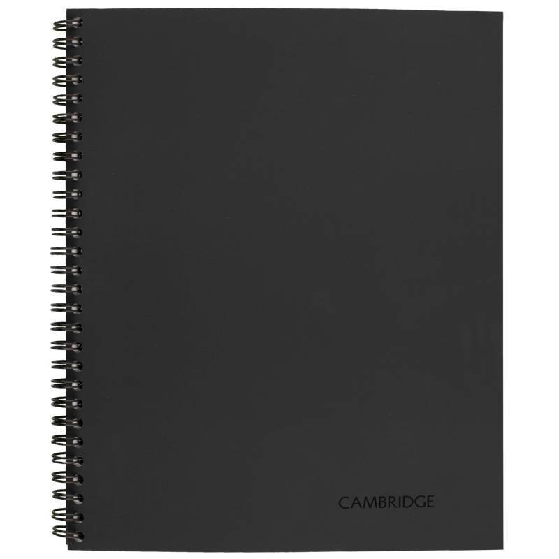 lot 6174 image: Cambridge Limited Business Notebook, Legal Ruled Paper, 6-34 x 9-12, 80 Sheets, Flexible Soft Touch Cover, Wirebound, Gray (06672)